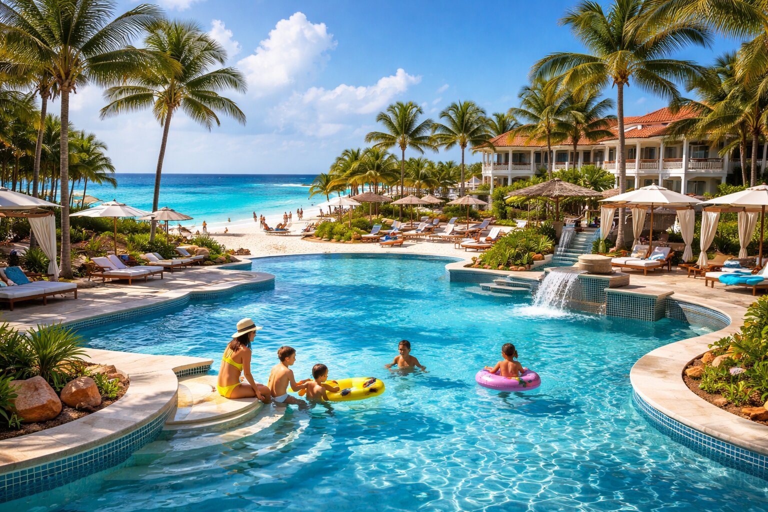 luxury resorts for families in the Caribbean