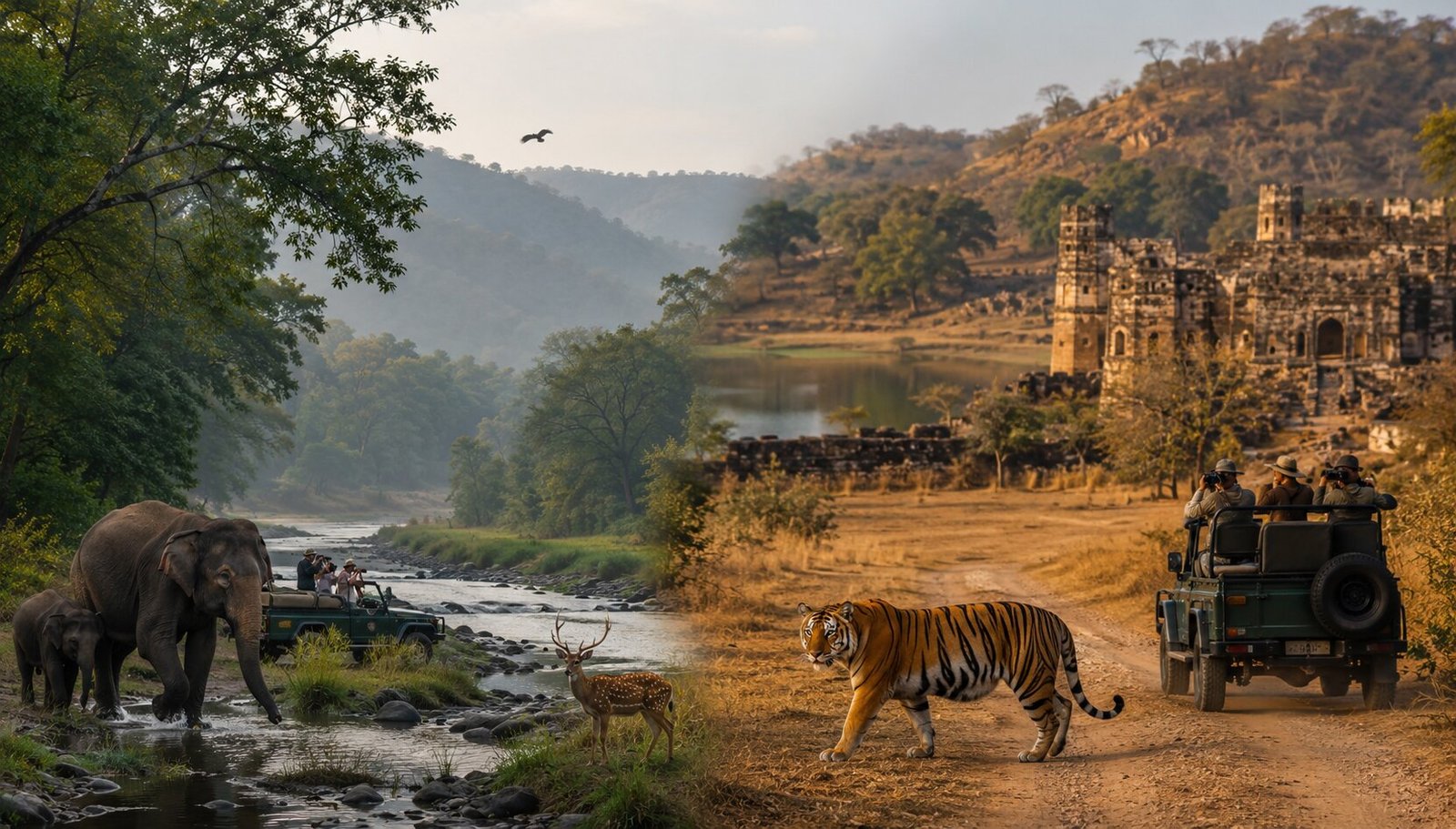 Corbett vs Ranthambore Wildlife Photography Trip in November on a 50K Budget